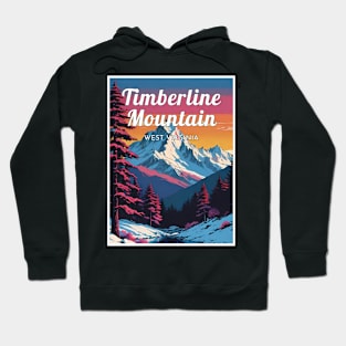 Timberline Mountain ski West Virginia USA Hoodie